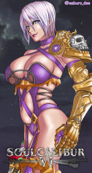 Rule 34 | 1girl, absurdres, breasts, highres, isabella valentine, large breasts, revealing clothes, short hair, solo, soul calibur