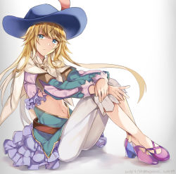 Rule 34 | 1other, androgynous, blonde hair, blue eyes, cape, chevalier d&#039;eon (fate), commentary request, expressionless, fate/grand order, fate (series), jewelry, long hair, long sleeves, looking at viewer, nagatsuki take, navel, solo, white cape