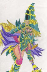 Rule 34 | blonde hair, boots, duel monster, grey eyes, hat, magician&#039;s hat, magician&#039;s valkyria, traditional media, wand, yu-gi-oh!, yu-gi-oh! duel monsters