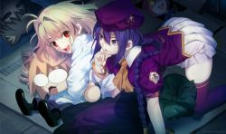 Rule 34 | + +, 1boy, 4girls, = =, ahoge, all fours, aora, arcueid brunestud, bangle, beret, blonde hair, blush stickers, bracelet, braid, cigarette, crest, hair intakes, hat, hiding, hisui (tsukihime), hug, jewelry, long hair, long skirt, melty blood, multiple girls, neco-arc, nrvnqsr chaos, o o, pleated skirt, puffy short sleeves, puffy sleeves, purple eyes, purple hair, purple legwear, red eyes, short hair, short sleeves, single braid, sion eltnam atlasia, skirt, sleeping, sweater, tatami, thighhighs, tsukihime, when you see it, zettai ryouiki