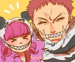 Rule 34 | 1boy, 1girl, age difference, brother and sister, charlotte katakuri, charlotte poire, long hair, one piece, siblings, smile