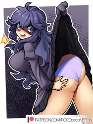 Rule 34 | 1girl, ass, breasts, creatures (company), game freak, hex maniac (pokemon), nintendo, panties, pocopocomeron, pokemon, pokemon xy, purple panties, solo, thick thighs, thighs, underwear