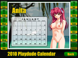 Rule 34 | annie, breasts squeezed together, breasts, calendar, red hair