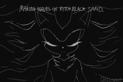 Rule 34 | 1boy, animal ears, animated, animated gif, artist name, black background, black theme, english text, closed eyes, furry, furry male, greyscale, jaggy lines, lyrics, male focus, monochrome, shadow the hedgehog, signature, simple background, sketch, solo, sonic (series), spacecolonie, upper body