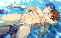 Rule 34 | 2boys, abs, anal, anus, ass, beach, blush, cum, cum in ass, cumdrip, erection, kiss, licking, male focus, male penetrated, mazjojo, multiple boys, muscular, ocean, partially submerged, pectorals, penis, sex, summer, swimsuit, tongue, topless male, uncensored, undressing, water, wet, wince, yaoi