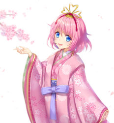 Rule 34 | birthday, happy birthday, hisasi, japanese clothes, kimono, solo, standing, tagme, tennouzu nazuna, white background