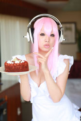 Rule 34 | cosplay, female focus, headphones, highres, nitroplus, photo (medium), pink hair, super sonico