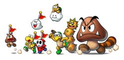 Rule 34 | absurdres, angry, boo (mario), evil grin, evil smile, flagpole, flying, frown, goomba, grin, hammer bro, hammer brothers, highres, huge filesize, koopa troopa, lakitu, mario &amp; luigi rpg, mario &amp; luigi: superstar saga, mario &amp; luigi rpg, mario (series), mask, nintendo, official art, pokey, raccoon tail, running, shy guy, smile, tail, transparent background
