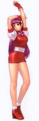 Rule 34 | 1girl, asamiya athena, dakimakura (medium), dress, earrings, fingerless gloves, full body, gloves, hair ornament, hairband, high heels, jewelry, long hair, long image, purple hair, red hairband, shoes, short dress, snk, solo, star (symbol), star hair ornament, tall image, the king of fighters, the king of fighters &#039;98, white background