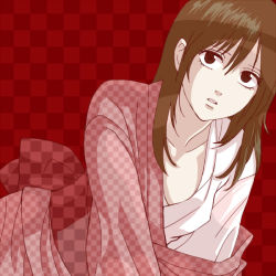 Rule 34 | 1girl, 3mm, brown hair, gintama, japanese clothes, shimura tae, solo