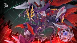 Rule 34 | absurdres, armor, belt, claws, corruption, death-x-dorugoramon, digimon, digimon (creature), dragon, highres, solo, wings
