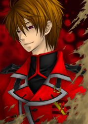 Rule 34 | ace (playing card), alice in the country of the heart, brown hair, jacket, playing card, red eyes, short hair, smile, yandere