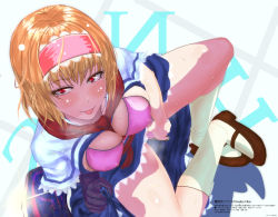 Rule 34 | 1girl, :p, alice margatroid, blonde hair, blue dress, brown footwear, capelet, clothes lift, commentary request, cookie (touhou), covered erect nipples, dress, from above, gloves, hair between eyes, hairband, hinase (cookie), kneehighs, lifted by self, looking at viewer, neckwear between breasts, panties, panty pull, poopdick, red eyes, red hairband, red neckwear, short hair, simple background, sitting, skirt, skirt lift, socks, solo, tongue, tongue out, touhou, underwear, white background, white capelet, white socks