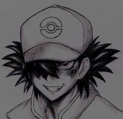 Rule 34 | 1boy, ash ketchum, baseball cap, child, creatures (company), evil face, game freak, hat, nintendo, pokemon, pokemon (anime)