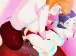 Rule 34 | 1futa, 1girl, 3d, animated, animated gif, ass, blue eyes, blue hair, blush, bouncing breasts, bra, breasts, brown hair, buruma, clothed sex, clothes pull, doggystyle, from behind, fujimoto haruna, futa with female, futanari, himesaki orie, hybrid animation, large breasts, lingerie, lowres, nipples, pantyhose, penis, pussy, rough sex, sex, sex from behind, shirt pull, skirt, teacher, teacher and student, tinkle bell, toilet, tsukiakari no raspberry, underwear, vaginal