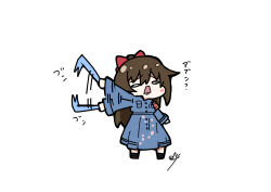Rule 34 | 0 0, 1girl, absurdres, afterimage, blue dress, bow, brown hair, coat dress, commentary, dress, glowstick, hair between eyes, hair bow, half updo, highres, holding glowstick, long dress, long hair, long sleeves, love live!, love live! nijigasaki high school idol club, negative space, nijiyon, oofushi ao, osaka shizuku, penlight (glowstick), red bow, ryouran! victory road (love live!), signature, simple background, solo, swinging, white background