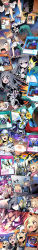 Rule 34 | !?, 1boy, 6+girls, absurdres, animal ears, aqua hair, armor, ash blossom &amp; joyous spring, barefoot, beard, blonde hair, blush, bow, broken finger, brown eyes, bug, called by the grave, card, chain, cockroach, colored skin, comic, cross, crossout designator, crushing, dog ears, dog tail, dress, duel monster, evil twin ki-sikil, evil twin lil-la, facial hair, fingernails, frilled bow, frilled dress, frills, gaijin 4koma (meme), gameplay mechanics, ghost belle &amp; haunted mansion, gothic lolita, green skin, grey eyes, grey hair, hair bow, haruka (akurahiharuka), hat, helmet, highres, holding, holding sword, holding weapon, infinite impermanence, insect, japanese clothes, kanchou, ki-sikil (yu-gi-oh!), light brown hair, lil-la (yu-gi-oh!), live twin ki-sikil frost, live twin lil-la treat, lolita fashion, long beard, long hair, long image, long sleeves, maxx c, meme, meteorite (object), multiple boys, multiple girls, musical note, nibiru the primal being, old, old man, open mouth, pink hair, purple hair, shaded face, sharp fingernails, shield, short hair, solemn judgement, stepped on, stepping, sweat, sweatdrop, sword, tail, tall image, teeth, toenails, veins, weapon, white hair, wide sleeves, yu-gi-oh!, yu-gi-oh! master duel