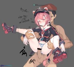 Rule 34 | 1boy, 1girl, absurdres, artist name, bar censor, black footwear, black hair, black jacket, blush, braid, breath, censored, clenched teeth, clothed female nude male, clothed sex, clothes writing, clothing aside, faceless, faceless male, french braid, girls&#039; frontline, gloves, hair ornament, hairclip, hat, health bar, hetero, highres, jacket, korean text, leg grab, legs up, long braid, long hair, long sleeves, military hat, no pants, nose blush, nude, panties, panties aside, penis, philipposter, pink eyes, pink hair, platform footwear, pps-43 (girls&#039; frontline), pussy, red star, reverse suspended congress, rolling eyes, russian text, sailor collar, sash, sex, sex from behind, shirt, single braid, size difference, sound effects, star (symbol), striped clothes, striped panties, striped shirt, suspension, sweat, tears, teeth, telnyashka, testicles, thighhighs, trembling, underwear, vaginal, very long hair, white gloves, white sailor collar, white thighhighs