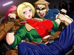 Rule 34 | blue mary, breasts, duck king, gang rape, grabbing, grabbing another&#039;s breast, large breasts, rape, snk, studio mcr, the king of fighters, ugly man