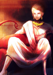 Rule 34 | 1boy, bad id, bad pixiv id, blonde hair, earrings, fate/stay night, fate/zero, fate (series), gilgamesh (fate), jewelry, lion, male focus, necklace, official alternate costume, red eyes, short hair, sitting, solo, takagawa, toga, topless male