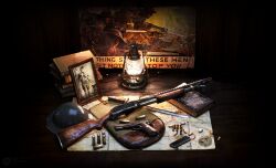 Rule 34 | 3d, 4boys, alexander yartsev, american flag, ammunition, attack, bag, bayonet, bolt action, book, book stack, brodie helmet, brown bag, cartridge, combat helmet, commentary, dark, dark background, english commentary, english text, facing to the side, fatigues, game cg, gun, handgun, hat, helmet, highres, holding, holding gun, holding weapon, indoors, lantern, long sleeves, m1903 springfield, m1911, magazine (weapon), map (object), messenger bag, military, military hat, combat helmet, military uniform, multiple boys, open bag, pants, photo (object), picture frame, poster (object), pump action, rifle, shirt, shotgun, shoulder bag, soldier, still life, uniform, united states, weapon, weapon focus, winchester model 1897, world of guns: gun disassembly, world war i