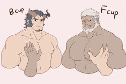 Rule 34 | 2boys, 2others, absurdres, aegir (housamo), bara, beard, blue hair, bust chart, cropped torso, dark blue hair, demon boy, facial hair, fang, fiery horns, flat color, grabbing, guoguo, highres, horns, large pectorals, long sideburns, looking at viewer, male focus, manly, multicolored hair, multiple boys, multiple others, muscular, nipples, pectoral grab, pectorals, short hair, sideburns, streaked hair, stubble, takemaru (housamo), thick eyebrows, tokyo houkago summoners, topless male, upper body, white hair