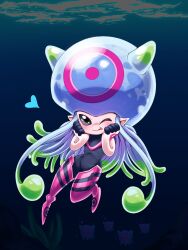 Rule 34 | digimon, digimon (creature), jellyfish girl, jellymon, monster girl, tentacle hair, tentacles