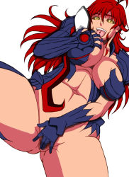 Rule 34 | 1girl, amaha masane, breasts, highres, large breasts, mature female, papepox2, red hair, simple background, solo, white background, witchblade