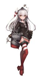 Rule 34 | 1girl, amatsukaze (kancolle), arm at side, bad id, bad pixiv id, black choker, black dress, black hairband, buttons, choker, commentary, dress, full body, garter straps, gloves, grey neckerchief, hair between eyes, hair tubes, hairband, hat, heart, highres, kantai collection, kkieut, lifebuoy, long hair, long sleeves, looking at viewer, mini hat, neckerchief, red footwear, red thighhighs, rensouhou-kun, rudder footwear, sailor collar, sailor dress, short dress, silver hair, single glove, smile, solo, striped clothes, striped thighhighs, swim ring, thighhighs, tiptoes, torpedo tubes, transparent background, turret, two side up, white background, white gloves, yellow eyes