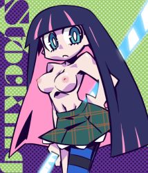 Rule 34 | 10s, breasts, large breasts, nipples, panty &amp; stocking with garterbelt, skirt, stocking (psg), stripes i &amp; ii, sword, weapon