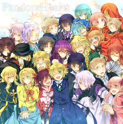 Rule 34 | 00s, 6+boys, 6+girls, ada vessalius, alice (pandora hearts), antenna hair, bare shoulders, black hair, blonde hair, blue eyes, blush, bow, braid, brother and sister, brothers, brown hair, cape, capelet, charlotte (pandora hearts), cheshire cat (pandora hearts), choker, closed eyes, coat, detached sleeves, doug (pandora hearts), dress, dual persona, earrings, echo (pandora hearts), elliot nightray, facial mark, fang (pandora hearts), flower, formal, frilled dress, frills, gilbert nightray, glasses, gloves, green eyes, grey eyes, grey hair, hair over one eye, highres, holding hands, jack vessalius, jewelry, lacie baskerville, leo (pandora hearts), reim lunettes, lily (pandora hearts), long hair, multiple boys, multiple girls, necktie, noise (pandora hearts), open mouth, oscar vessalius, oswald baskerville, oz vessalius, pandora hearts, pink hair, ponytail, purple eyes, red eyes, red hair, levi baskerville, ribbon, rufus barma, sharon rainsworth, short hair, siblings, smile, suit, trench coat, very long hair, vincent nightray, white hair, will of the abyss, xerxes break, yellow eyes, zai vessalius