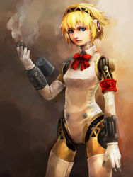 Rule 34 | aegis (persona), android, atlus, blonde hair, blue eyes, hairband, hironox, persona, persona 3, short hair, solo
