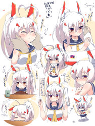 Rule 34 | 1boy, 1girl, absurdres, ascot, ayanami (azur lane), azur lane, bug, censored, cockroach, commander (azur lane), commentary request, detached sleeves, eyes visible through hair, hair ornament, hairclip, hands on another&#039;s cheeks, hands on another&#039;s face, headgear, highres, holding, inori (xyz5568), insect, letter, long hair, looking at viewer, love letter, midriff, military, military uniform, mosaic censoring, naval uniform, navel, orange eyes, out of frame, paper, ponytail, pov, retrofit (azur lane), school uniform, serafuku, sidelocks, silver hair, simple background, smile, translation request, uniform, wide sleeves