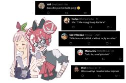 Rule 34 | 2girls, airani iofifteen, anger vein, arm around neck, flat chest, hololive, hololive indonesia, kureiji ollie, multiple girls, off shoulder, sunglasses, twitter, virtual youtuber, yoruny, zombie