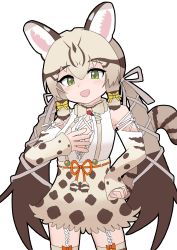Rule 34 | animal costume, animal ear fluff, animal ears, cat ears, cat girl, cat tail, geoffroy&#039;s cat (kemono friends), kemono friends, kemono friends v project, long hair, tail, twintails, virtual youtuber