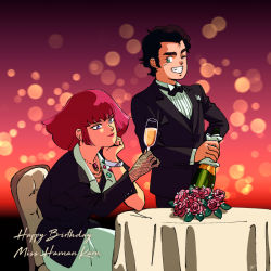 Rule 34 | 00s, 80s, alcohol, birthday, bow, bowtie, bracelet, chair, champagne, champagne bottle, champagne glass, city lights, english text, fashion, fishnet gloves, fishnets, flower, formal, gloves, gloves, gundam, gundam zz, haman karn, happy, jewelry, judau ashta, lips, lipstick, makeup, napkin, necklace, oldschool, one eye closed, red lips, retro artstyle, rose, smile, suit, table, table cloth, text focus, wink