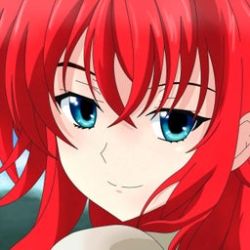 Rule 34 | blue eyes, face, lowres, pfp, red hair, rias gremory, smile, tagme