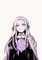 Rule 34 | 1girl, ascot, bad id, bad twitter id, blonde hair, cape, crests (fire emblem), edelgard von hresvelg, fire emblem, fire emblem: three houses, garreg mach monastery uniform, hair ornament, hair ribbon, kaya (fhdnfkf), long hair, looking at viewer, nintendo, red cape, ribbon, simple background, solo, uniform, white background