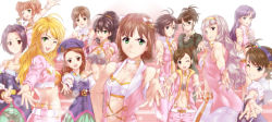 Rule 34 | 10s, 6+girls, akizuki ritsuko, amami haruka, everyone, futami ami, futami mami, g-tetsu, ganaha hibiki, hagiwara yukiho, highres, hoshii miki, idolmaster, idolmaster (classic), idolmaster 2, kikuchi makoto, kisaragi chihaya, minase iori, miura azusa, multiple girls, palace of dragon (idolmaster), ryuuguu komachi, shijou takane, siblings, sisters, takatsuki yayoi, tongue, twins