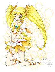 Rule 34 | 10s, boots, cure sunshine, heartcatch precure!, kneeling, long hair, midriff, navel, precure, twintails