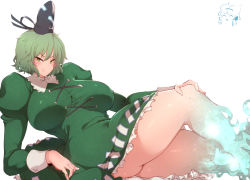 Rule 34 | 2girls, breasts, commentary request, ghost tail, hat, highres, large breasts, multiple girls, sekiyu (spartan), soga no tojiko, solo focus, tate eboshi, thick thighs, thighs, touhou, toyosatomimi no miko