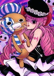 Rule 34 | 1girl, absurdres, doll, highres, one piece, perona, solo, tagme, tongue