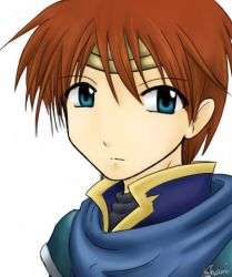 Rule 34 | 1boy, blue eyes, cape, chibi, eliwood (fire emblem), fire emblem, fire emblem: the blazing blade, male focus, nintendo, red hair, serious, simple background, solo, tiara, white background