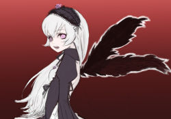 Rule 34 | 00s, bad id, bad pixiv id, long hair, mksm, pale skin, pink hair, rozen maiden, suigintou, white hair, wings