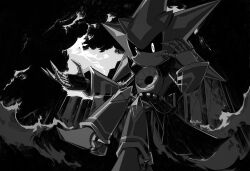 Rule 34 | 1boy, by almaz, commentary, crossed legs, english commentary, greyscale, male focus, monochrome, neo metal sonic, no mouth, non-humanoid robot, robot, robot animal, sitting, solo, sonic (series), sonic heroes