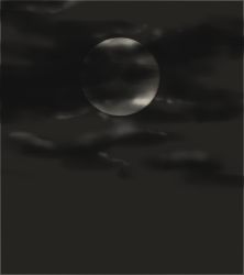 Rule 34 | cloud, cloudy sky, comic, full moon, greyscale, monochrome, moon, night, night sky, sky, taikyokuturugi, touhou