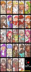 Rule 34 | !, !!, 6+girls, bomb, braid, cane, character name, coat, everyone, explosive, fish, flashlight, frown, hand on own hip, hat, hat tip, highres, multiple girls, mushroom, old, old man, overalls, own hands together, santa hat, single braid, surprised, tagme, taki, terraria, top hat, trench coat, v, wizard