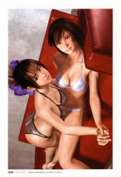Rule 34 | 2girls, aihara makoto, breasts, brown hair, hinomoto reiko, multiple girls, rumble roses, short hair, yuri