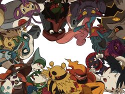 10ma10dantali0n ambipom blue_eyes brown_eyes colored_sclera creatures_(company) dusknoir electivire eyelashes froslass gallade game_freak gen_4_pokemon glaceon gliscor honchkrow leafeon lickilicky long_tongue magmortar magnezone mamoswine mismagius nintendo pokemon pokemon_(creature) porygon-z probopass red_eyes rhyperior roserade sharp_teeth simple_background tangrowth teeth togekiss tongue weavile white_background yanmega yellow_eyes yellow_sclera