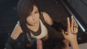 Rule 34 | 1boy, 1girl, 3d, :&gt;=, animated, black hair, black nails, black shirt, blowing kiss, bulgingsenpai, clothed female nude male, cum, cum in mouth, cum on tongue, earrings, ejaculation, facial, fellatio, final fantasy, final fantasy vii, final fantasy vii remake, fingerless gloves, flick, gloves, handjob, hands on own hips, hetero, holding hands, interlocked fingers, jewelry, kneeling, licking, looking at viewer, moaning, nail polish, naughty face, nude, one eye closed, open mouth, oral, peace symbol, penis, pixie willow (voice actor), pov, red eyes, rubbing, saliva, seductive smile, shirt, skirt, smile, sound, suspender skirt, suspenders, swallowing, tank top, tifa lockhart, tongue, tongue out, uncensored, undershirt, v, video, volkor, video, white tank top, wince, wink, wrist guards